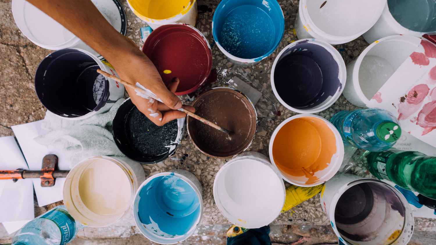 artisan peintre choix des couleurs